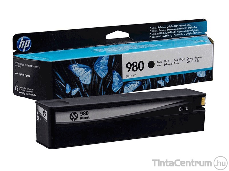 HP 980 (D8J10A) fekete eredeti tintapatron