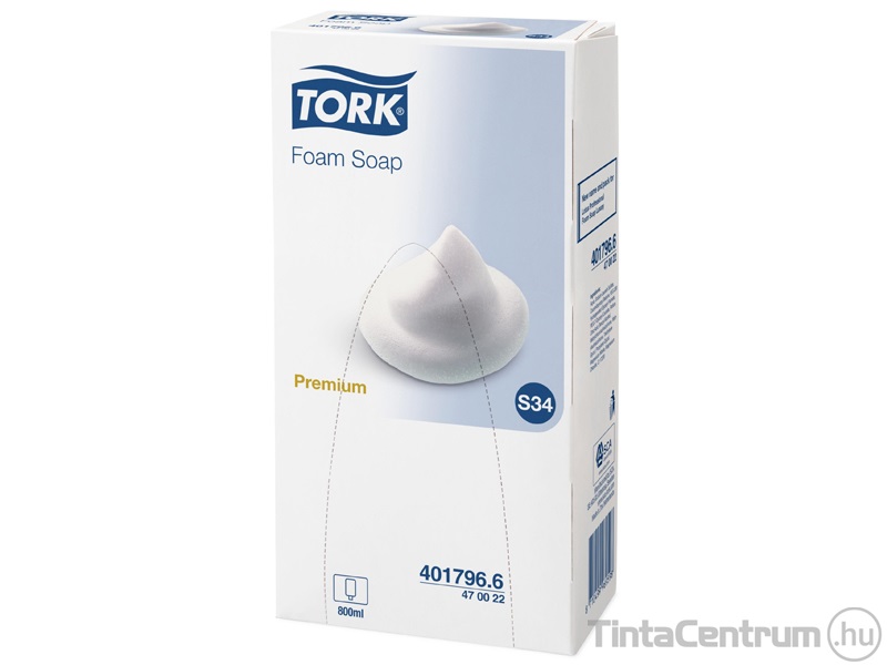 Habszappan, 800ml, S34 rendszer, TORK "Premium", rózsaszín