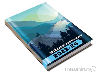 Hallgatói zsebkönyv, A5, heti, 2023/2024 tanév, REALSYSTEM, nature