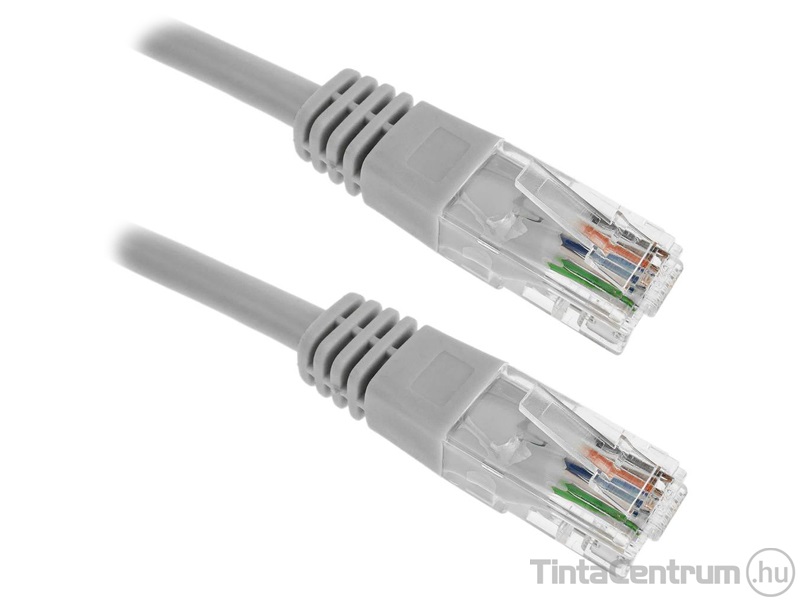 Hálózati kábel, UTP, Cat5e, 10m, WIRETEK, szürke