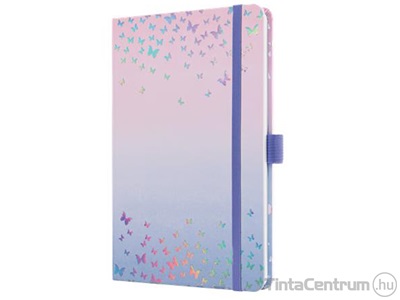 Határidőnapló, agenda, heti, A5, 135x203mm, SIGEL "Jolie", Butterfly Confetti Candy (2025 évi)