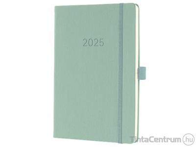 Határidőnapló, agenda, heti, A5, 148x213mm, SIGEL "Conceptum", mentazöld (2025 évi)