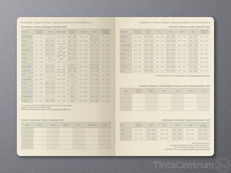 Határidőnapló, agenda, heti, A5, 148x213mm, SIGEL "Conceptum", taupe (2025 évi)