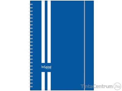 Határidőnapló, agenda, heti, A5, DAYLINER "InSpiral GT", fehér-kék (2025 évi)