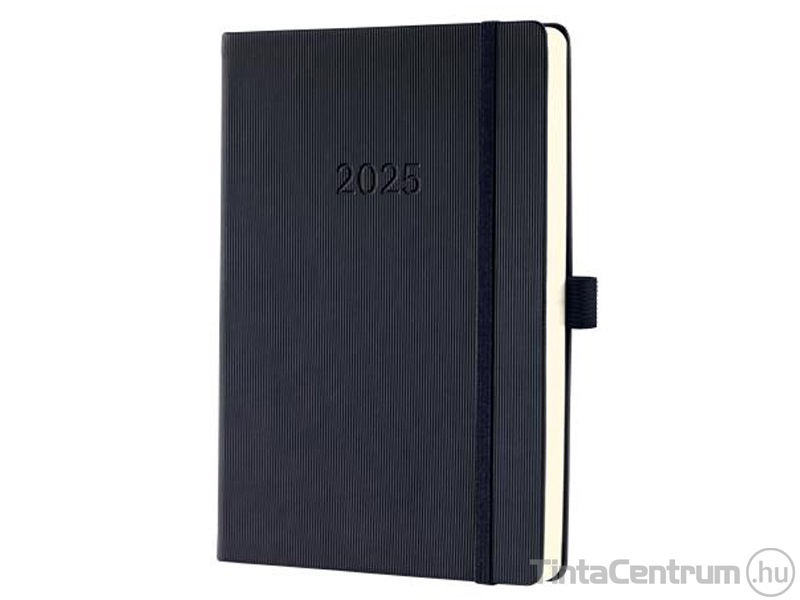 Határidőnapló, agenda, napi, A5, 148x213mm, SIGEL "Conceptum", fekete (2025 évi)