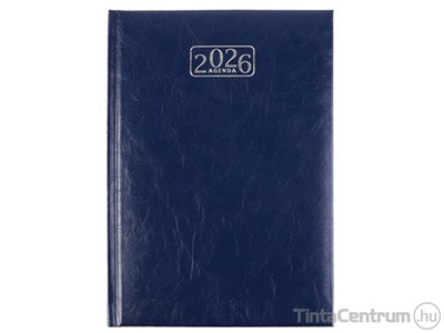 Határidőnapló, agenda, napi, A5, 150x213mm, VICTORIA "Chrono", kék (2026 évi)