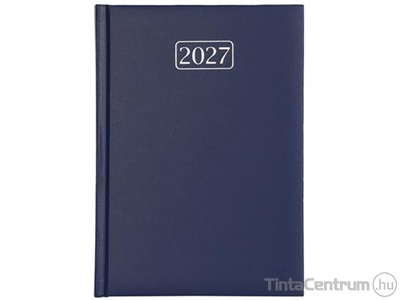 Határidőnapló, agenda, napi, A5, 150x213mm, VICTORIA "Chrono", kék (2027 évi)