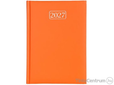 Határidőnapló, agenda, napi, A5, 150x213mm, VICTORIA "Chrono", narancs (2027 évi)