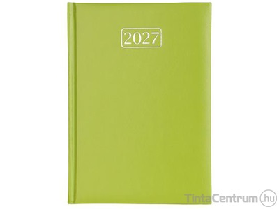 Határidőnapló, agenda, napi, A5, 150x213mm, VICTORIA "Chrono", világoszöld (2027 évi)