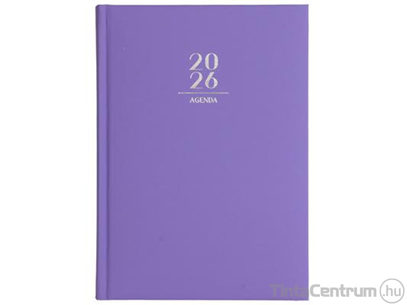 Határidőnapló, agenda, napi, A5, 150x213mm, VICTORIA "Next", lila (2026 évi)