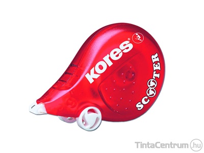 Hibajavító roller, 4,2mmx8m, KORES "Scooter", piros