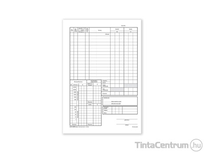 Időszaki pénztárjelentés, A4, álló, 25x2+2lap, PD, B.13-21/V