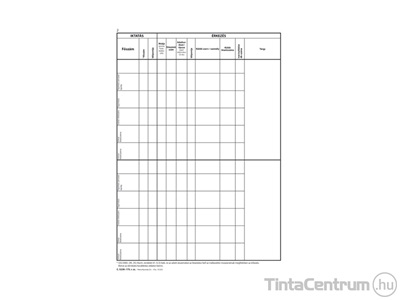 Iktatókönyv, A4, álló, 150lap, 5 alszámos, C.5230-175