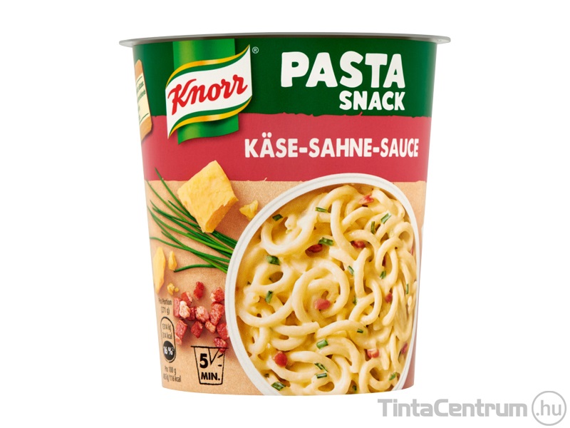 Instant készétel, 71g, KNORR "Snack", tészta sajtos-tejszínes szósszal