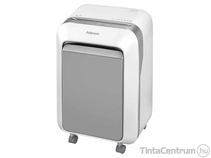 Iratmegsemmisítő, mikrokonfetti, 14lap, FELLOWES "Powershred LX211", fehér