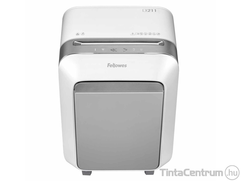 Iratmegsemmisítő, mikrokonfetti, 14lap, FELLOWES "Powershred LX211", fehér