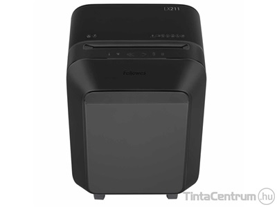 Iratmegsemmisítő, mikrokonfetti, 14lap, FELLOWES "Powershred LX211", fekete