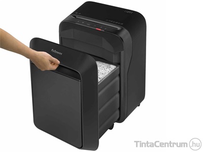 Iratmegsemmisítő, mikrokonfetti, 14lap, FELLOWES "Powershred LX211", fekete