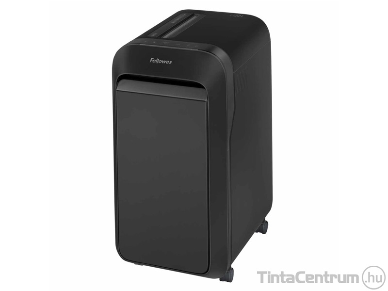 Iratmegsemmisítő, mikrokonfetti, 18lap, FELLOWES "Powershred LX221", fekete