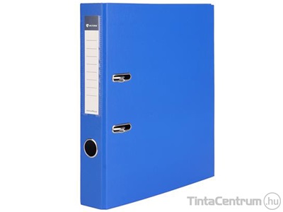 Iratrendező, 50mm, A4, műanyag/karton, VICTORIA "Basic", királykék