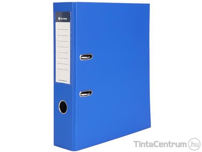 Iratrendező, 75mm, A4, műanyag/karton, VICTORIA "Basic", királykék