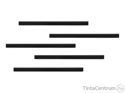 Irattartó, A4, öntapadó hátlappal, mágneses, DURABLE "DURAFIX® RAIL", fekete 5db/csomag