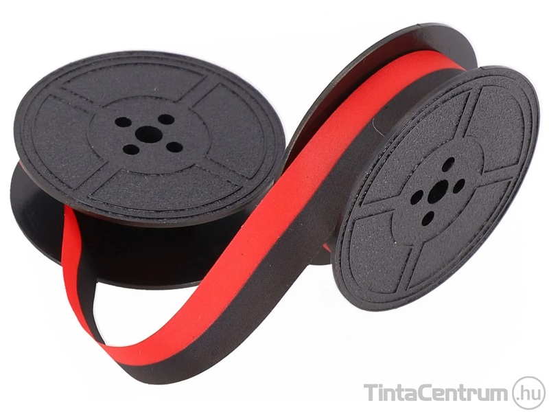 Írógép festékszalag 13mm nylon (Gr.1) fekete-piros 2 orsós
