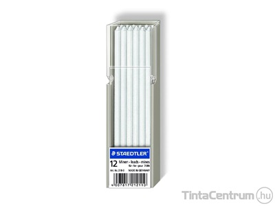 Jelölőkréta hegy, mindenre író, lemosható (omnichrom), STAEDTLER "Lumocolor", fehér 12szál/doboz