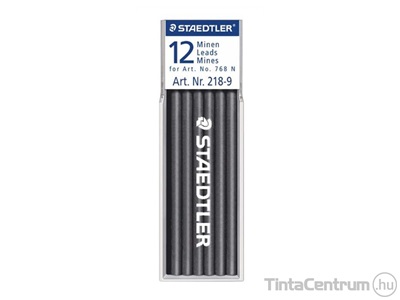 Jelölőkréta hegy, mindenre író, lemosható (omnichrom), STAEDTLER "Lumocolor", fekete 12szál/doboz