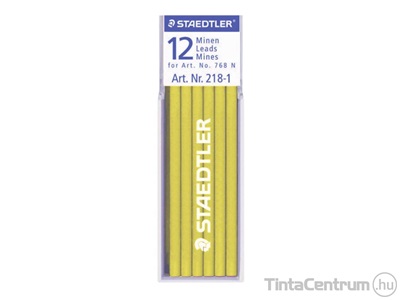 Jelölőkréta hegy, mindenre író, lemosható (omnichrom), STAEDTLER "Lumocolor", sárga 12szál/doboz