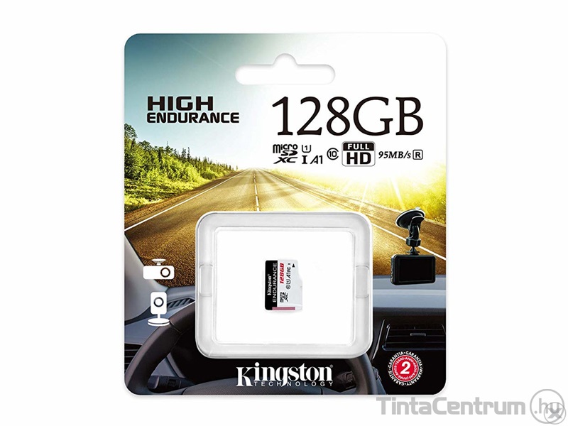 KINGSTON "Endurance" microSDXC kártya, 128GB, CL10/U1/A1