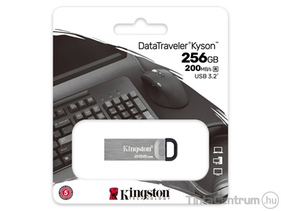 KINGSTON Pendrive, 256GB, fém házzal, USB 3.2 Gen 1, "DT Kyson"