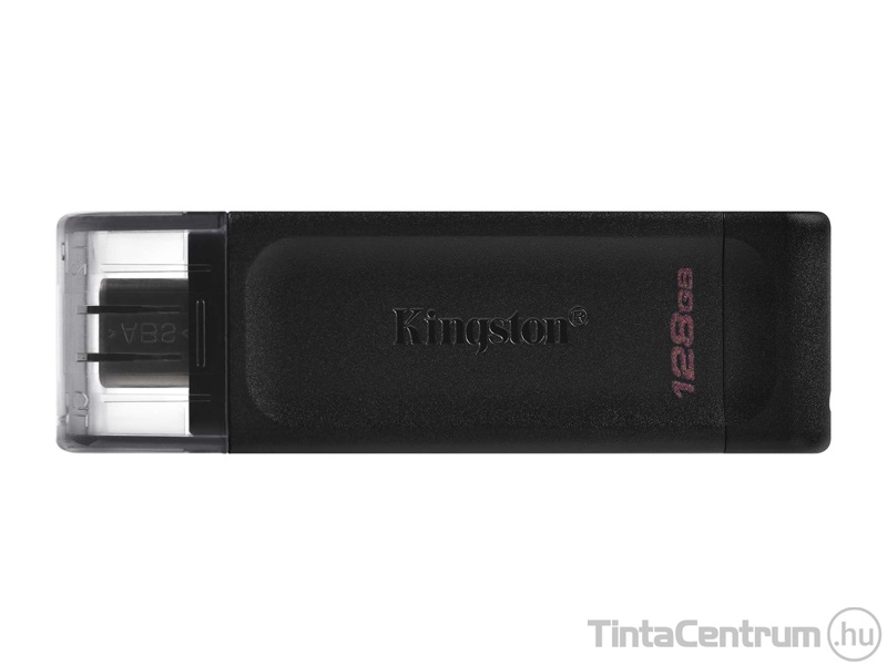 KINGSTON pendrive, 128GB, USB-C 3.2 Gen 1, "DT70", fekete