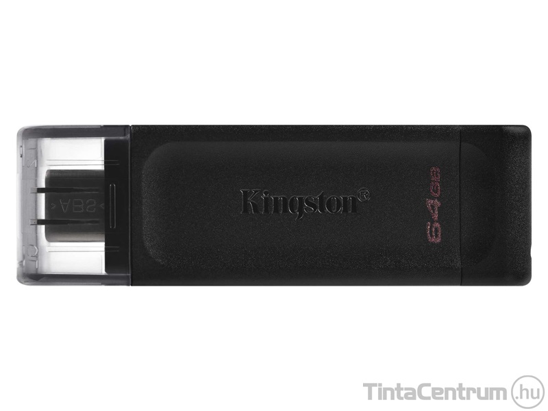 KINGSTON pendrive, 64GB, USB-C 3.2 Gen 1, "DT70", fekete