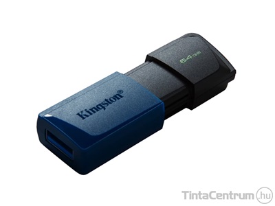 KINGSTON pendrive, 64GB, USB 3.2 Gen 1, "Exodia", fekete-kék