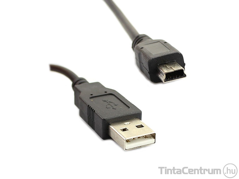 USB kábel, USB 2.0 - miniB, 1,8m, GEMBIRD, fekete