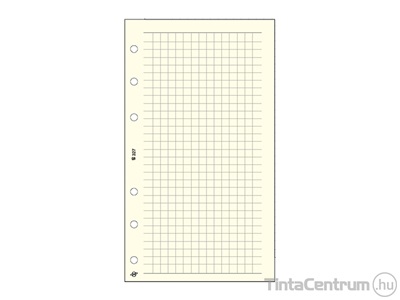 Kalendárium betétlap, S327, jegyzetlap, kockás, "S", SATURNUS, chamois