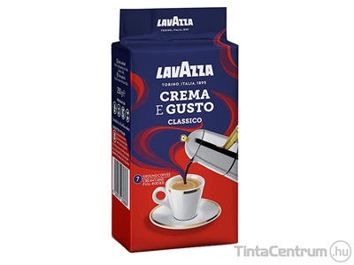 Kávé, pörkölt, őrölt, 250g, LAVAZZA "Crema e Gusto"