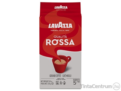 Kávé, pörkölt, őrölt, 250g, LAVAZZA "Rossa"