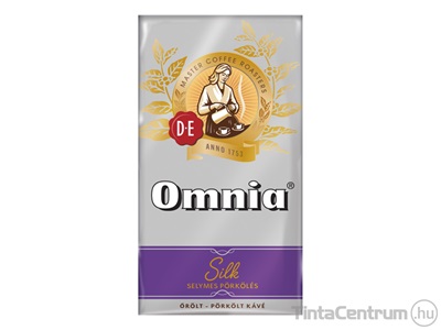 Kávé, pörkölt, őrölt, vákuumos csomagolásban, 1000g, DOUWE EGBERTS "Omnia Silk"