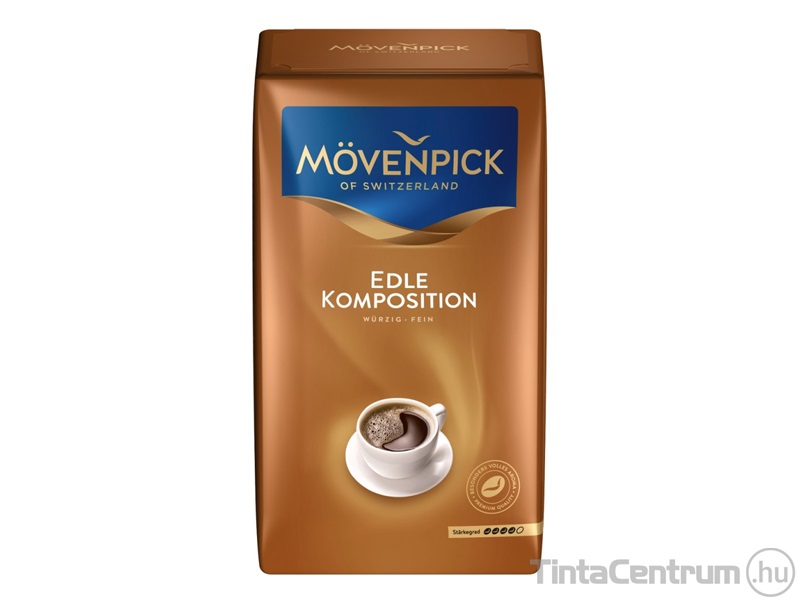 Kávé, pörkölt, őrölt, vákuumos csomagolásban, 500g, MÖVENPICK "Edle Komposition"