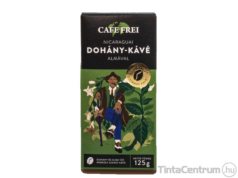 Kávé, pörkölt, szemes, 125g, CAFE FREI "Nicaraguai dohány"