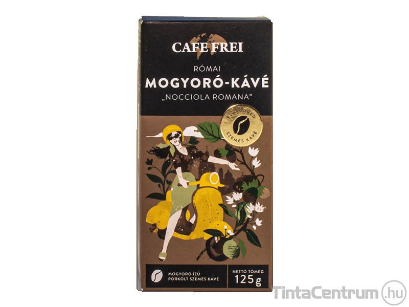 Kávé, pörkölt, szemes, 125g, CAFE FREI "Római mogyoró"