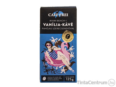 Kávé, pörkölt, szemes, fahéjjal és szerecsendióval, 125g, CAFE FREI "Miami vanília"