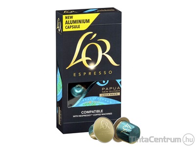 Kávékapszula, 10db, L`OR "Espresso Papua New Guinea"