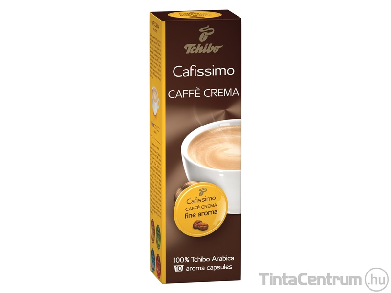 Kávékapszula, 10db, TCHIBO "Cafissimo Café Crema Fine"