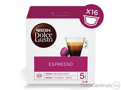 Kávékapszula, 16db, NESCAFÉ "Dolce Gusto Espresso"