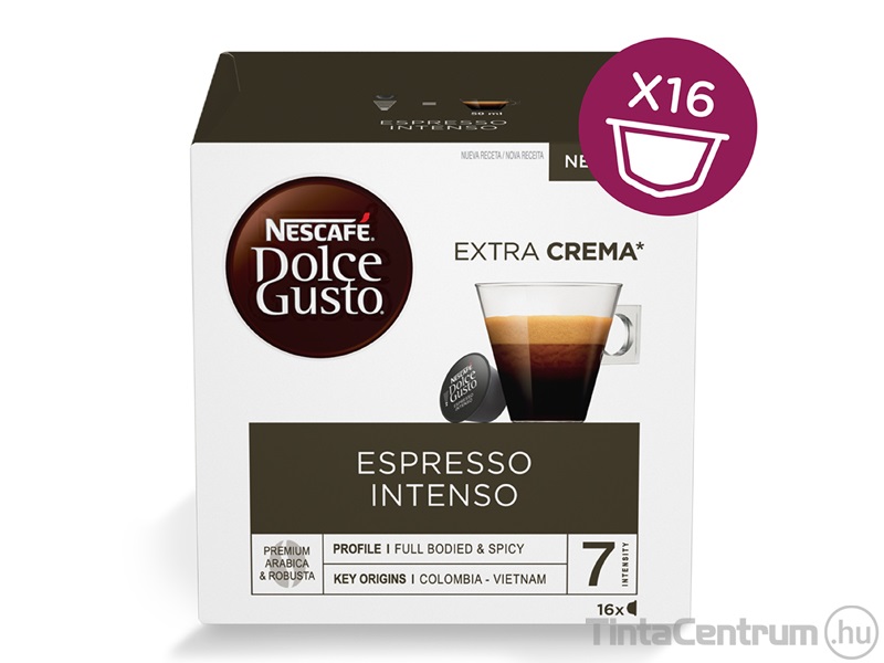 Kávékapszula, 16db, NESCAFÉ "Dolce Gusto Espresso Intenso"