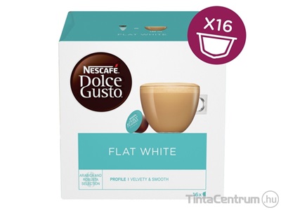 Kávékapszula, 16db, NESCAFÉ "Dolce Gusto Flat White"