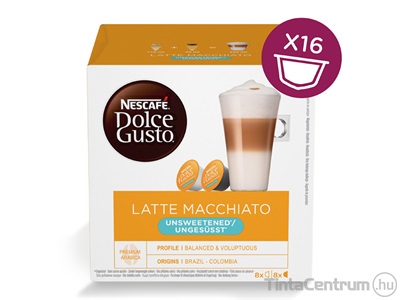 Kávékapszula, 8x2db, karamellás, NESCAFÉ "Dolce Gusto Latte Macchiato"